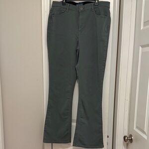 Democracy Women's Flare Jeans in Dark Green